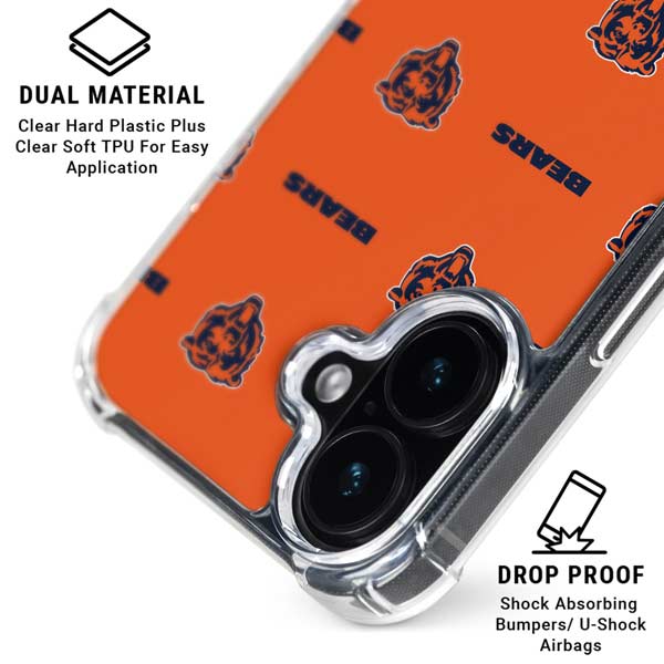 NFL Chicago Bears Blitz Series iPhone 17 Clear Case