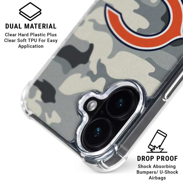 NFL Chicago Bears Camo iPhone 17 MagSafe Case