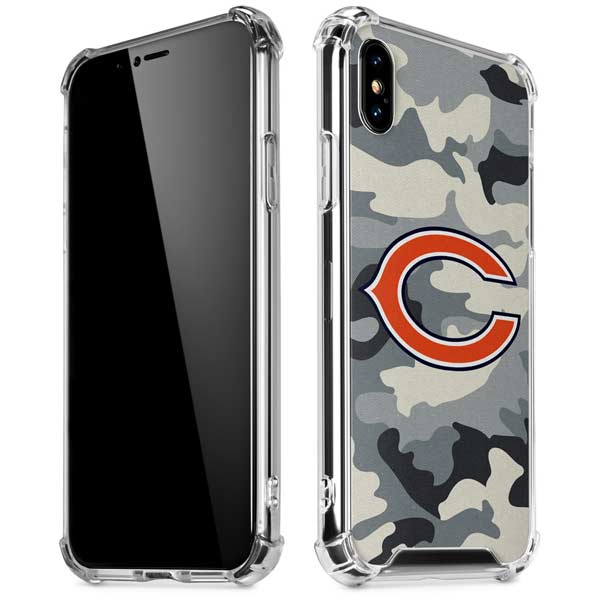 NFL Chicago Bears Camo iPhone X/XS Clear Case