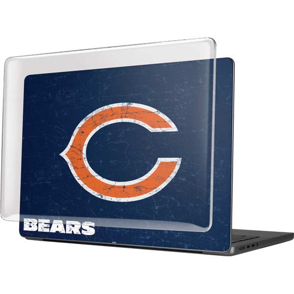 NFL Chicago Bears Distressed MacBook Pro 14in (2021-24) Case plus Skin