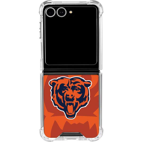 NFL Chicago Bears Double Vision Galaxy Z Flip7 Clear Case