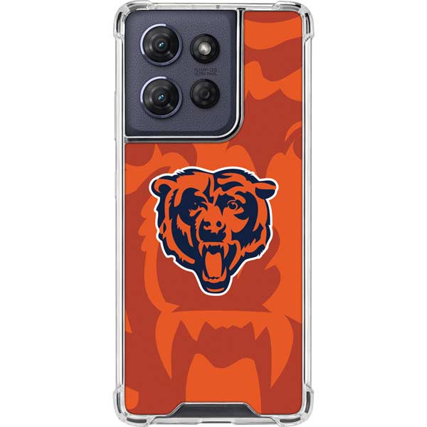 NFL Chicago Bears Double Vision Moto G 5G (2025) Clear Case