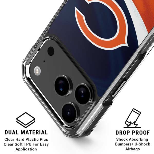 NFL Chicago Bears iPhone 17 Pro Clear Case
