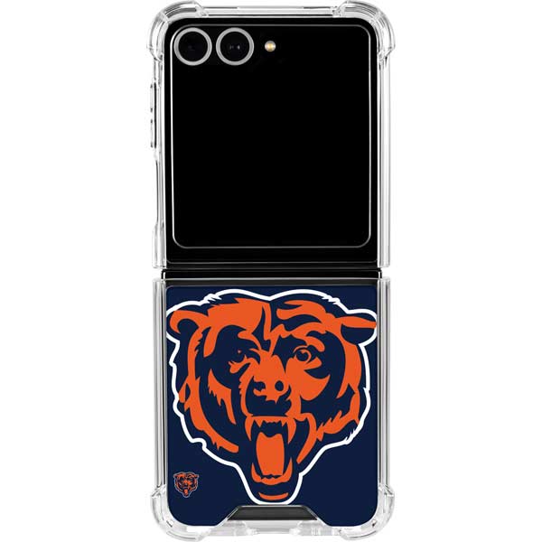 NFL Chicago Bears Large Logo Galaxy Z Flip7 Clear Case