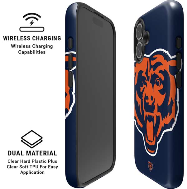 NFL Chicago Bears Large Logo iPhone 16 Plus Magsafe Impact Case