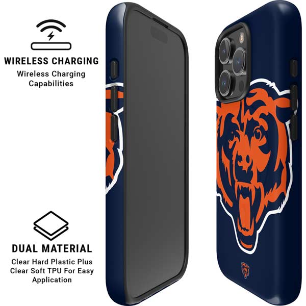 NFL Chicago Bears Large Logo iPhone 16 Pro Max Magsafe Impact Case