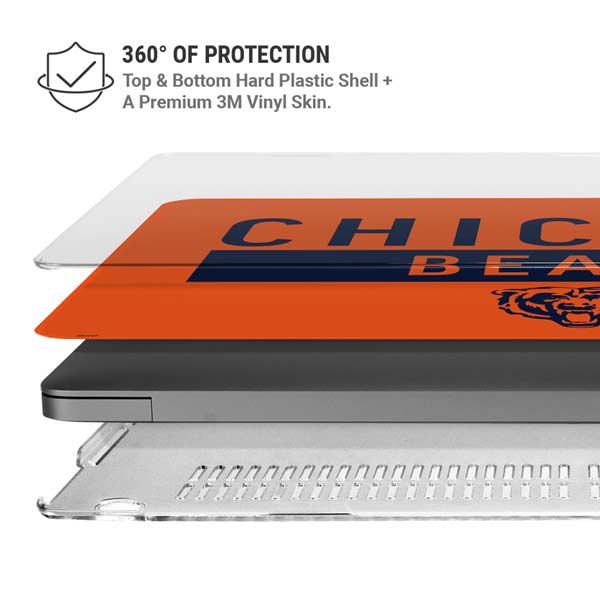 NFL Chicago Bears Orange Performance Series MacBook Pro 14in (2021-24) Case plus Skin