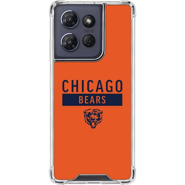 NFL Chicago Bears Orange Performance Series Moto G 5G (2025) Clear Case
