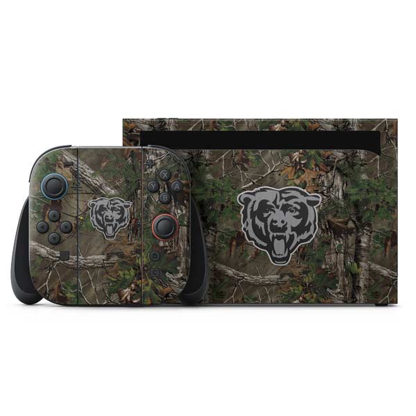 NFL Chicago Bears Realtree Xtra Green Camo Nintendo Switch 2 (2025) with Joy-Con Skin
