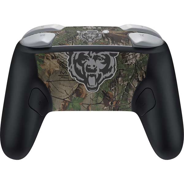 NFL Chicago Bears Realtree Xtra Green Camo Nintendo Switch 2 (2025) Pro Controller Skin