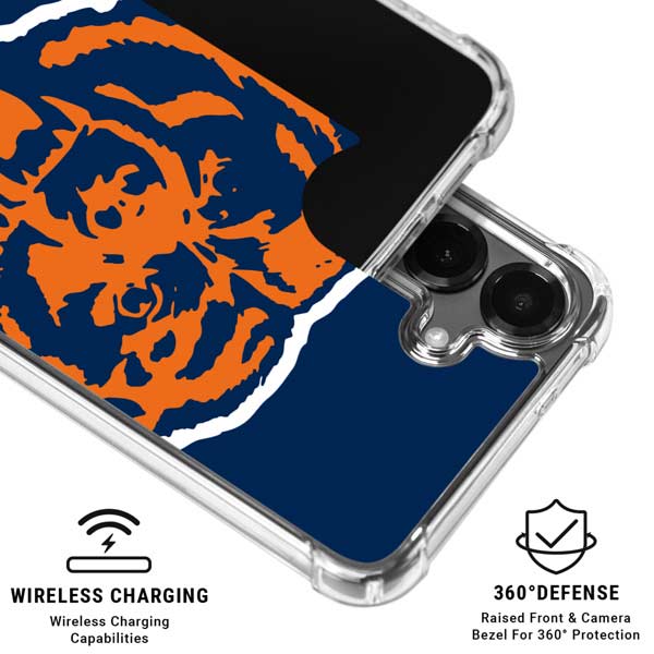 NFL Chicago Bears Retro Logo Galaxy S26 Clear Case