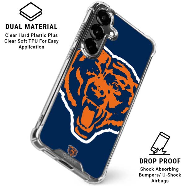 NFL Chicago Bears Retro Logo Galaxy S26 Plus Clear Case