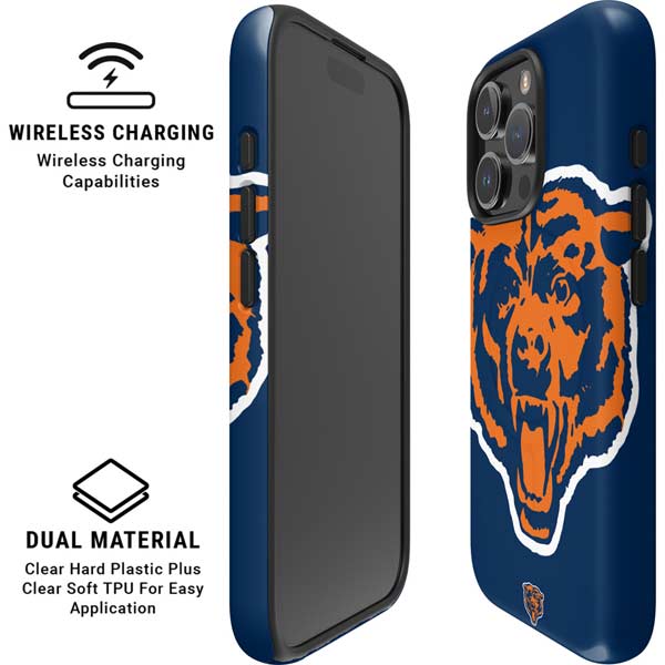 NFL Chicago Bears Retro Logo iPhone 16 Pro Magsafe Impact Case