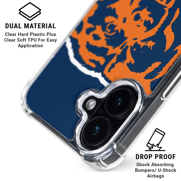 NFL Chicago Bears Retro Logo iPhone 17 Clear Case