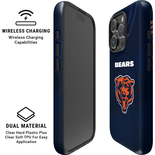 NFL Chicago Bears Team Jersey iPhone 16 Pro Max Magsafe Impact Case