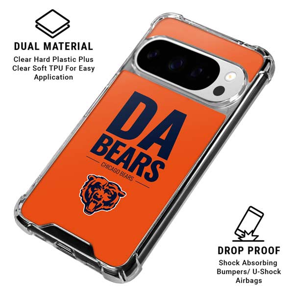 NFL Chicago Bears Team Motto Google Pixel 10 Pro XL Clear Case