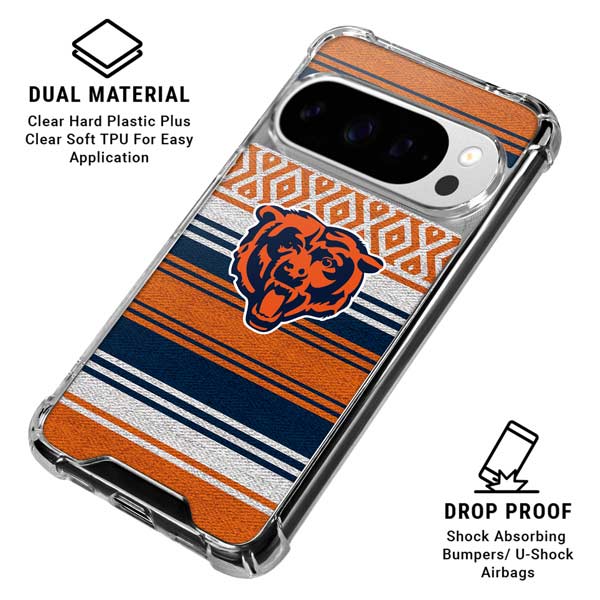 NFL Chicago Bears Trailblazer Google Pixel 10 Pro XL Clear Case