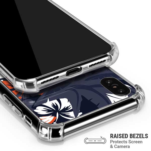 NFL Chicago Bears Tropical Print iPhone X/XS Clear Case