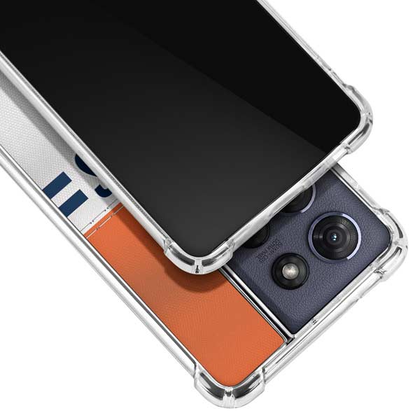 NFL Chicago Bears White Striped Moto G Power 5G (2025) Clear Case