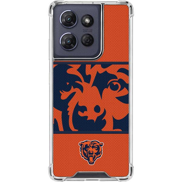NFL Chicago Bears Zone Block Moto G 5G (2025) Clear Case