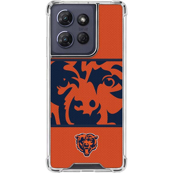 NFL Chicago Bears Zone Block Moto G Power 5G (2025) Clear Case