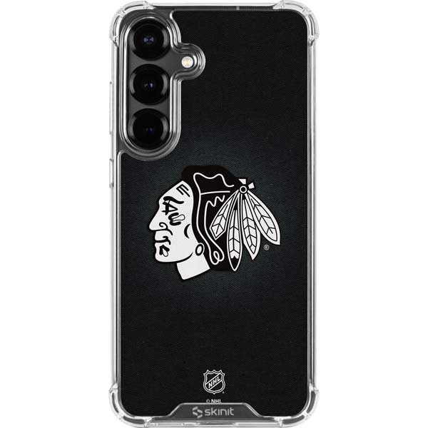 NHL Chicago Blackhawks Black Background Galaxy S26 Clear Case