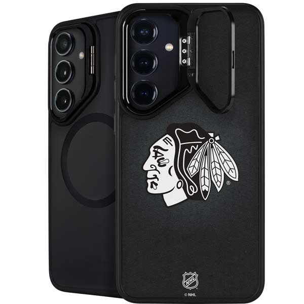 NHL Chicago Blackhawks Black Background Galaxy S26 Kickstand Case