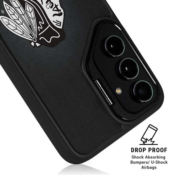 NHL Chicago Blackhawks Black Background Galaxy S26 Kickstand Case