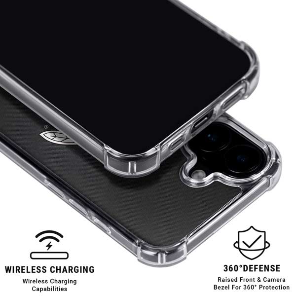 NHL Chicago Blackhawks Black Background iPhone 17 Clear Case