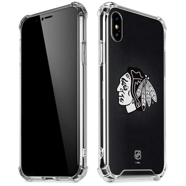 NHL Chicago Blackhawks Black Background iPhone X/XS Clear Case