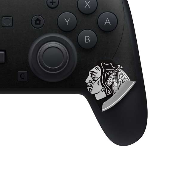 NHL Chicago Blackhawks Black Background Nintendo Switch 2 (2025) Pro Controller Skin