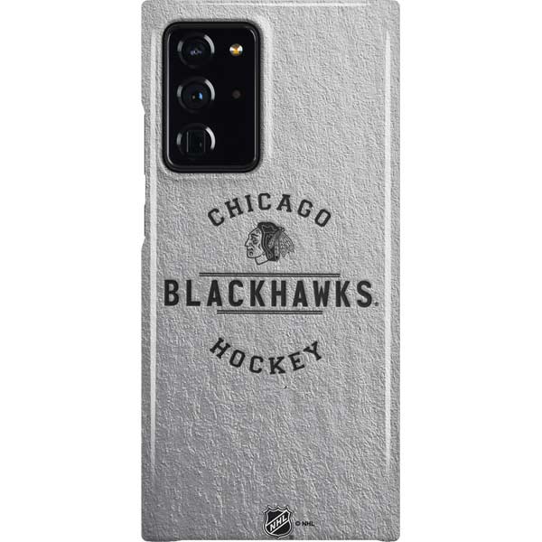 NHL Chicago Blackhawks Black Text Galaxy Cases