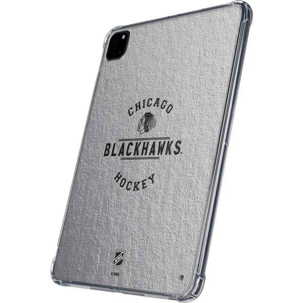 NHL Chicago Blackhawks Black Text iPad Pro 11in (2024) Clear Case