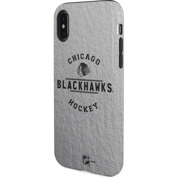 NHL Chicago Blackhawks Black Text iPhone XS Pro Case