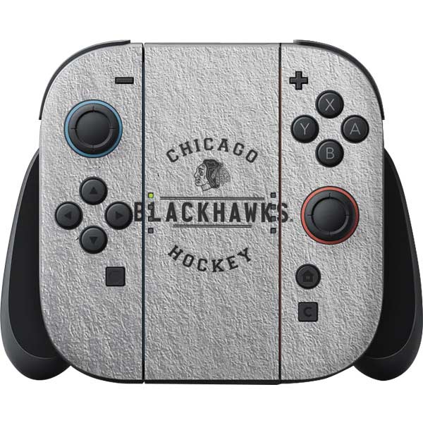 NHL Chicago Blackhawks Black Text Nintendo Skins