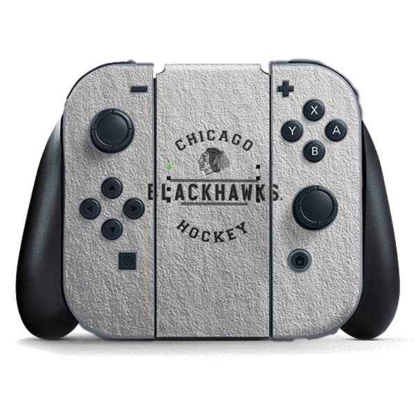 NHL Chicago Blackhawks Black Text Nintendo Skins
