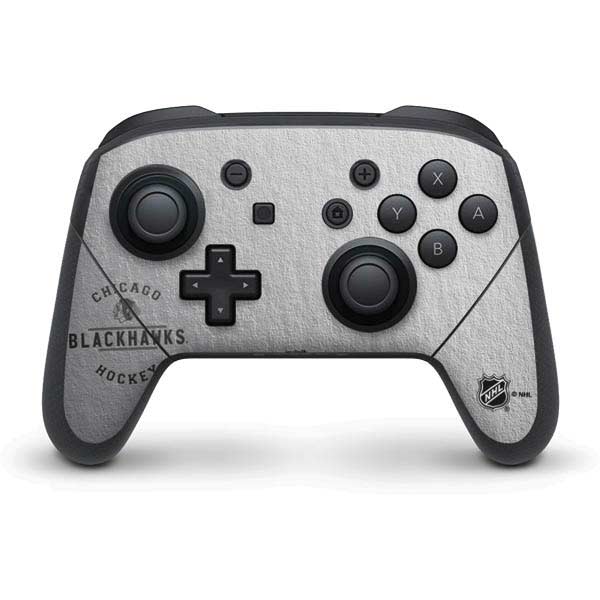 NHL Chicago Blackhawks Black Text Nintendo Skins