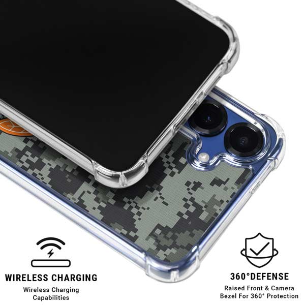 NHL Chicago Blackhawks Camo Galaxy S25 Plus Clear Case