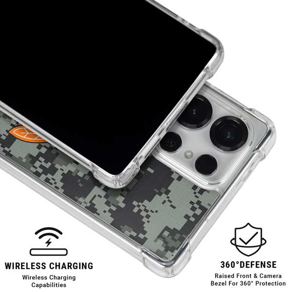 NHL Chicago Blackhawks Camo Galaxy S25 Ultra Clear Case
