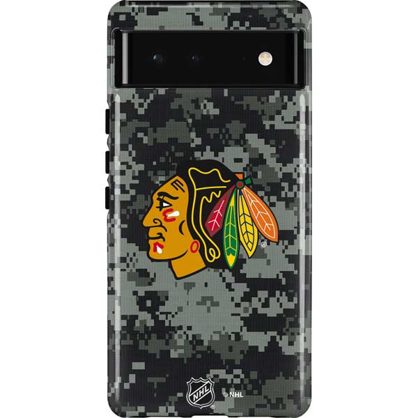 NHL Chicago Blackhawks Camo Pixel Cases