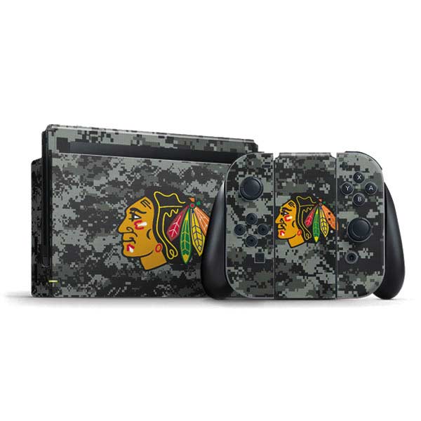 NHL Chicago Blackhawks Camo Nintendo Skins