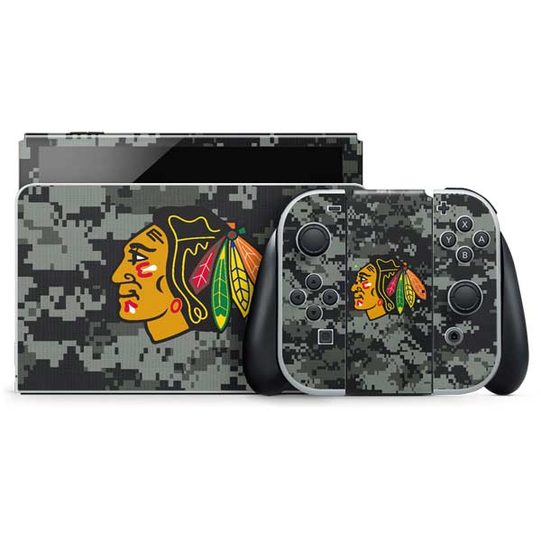NHL Chicago Blackhawks Camo Nintendo Skins
