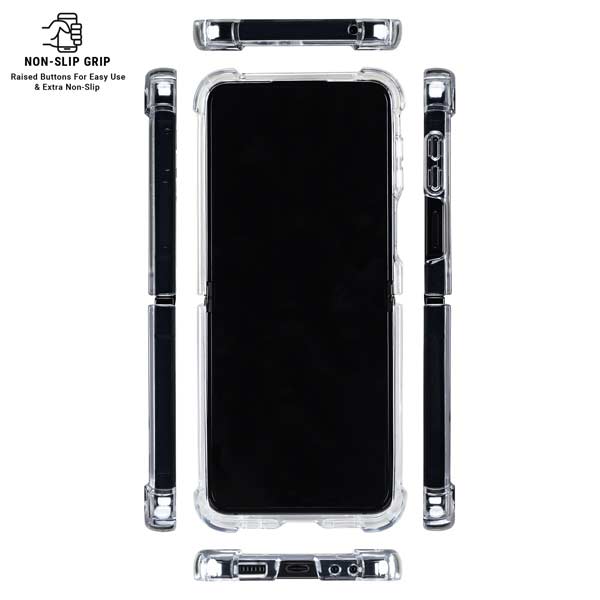 NHL Chicago Blackhawks Jersey Galaxy Z Flip7 Clear Case