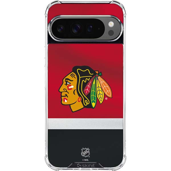 NHL Chicago Blackhawks Jersey Google Pixel 10 Pro Clear Case