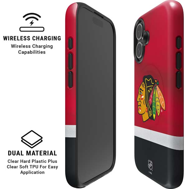 NHL Chicago Blackhawks Jersey iPhone 16 Plus Magsafe Impact Case