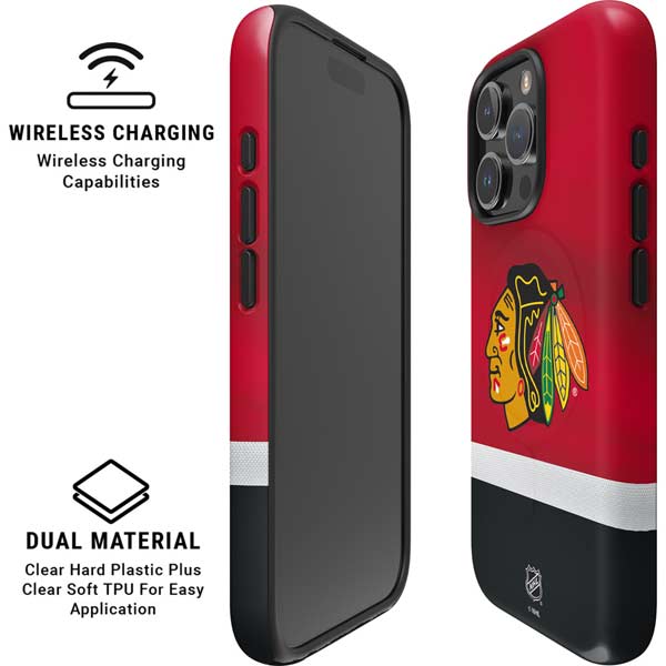 NHL Chicago Blackhawks Jersey iPhone 16 Pro Magsafe Impact Case