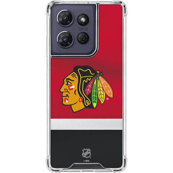 NHL Chicago Blackhawks Jersey Moto G 5G (2025) Clear Case
