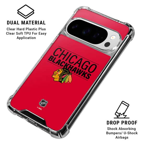 NHL Chicago Blackhawks Lineup Google Pixel 10 Pro Clear Case