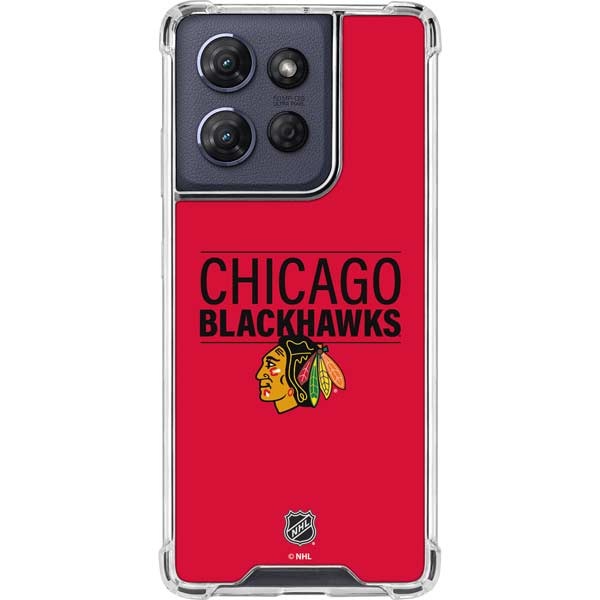 NHL Chicago Blackhawks Lineup Moto G 5G (2025) Clear Case