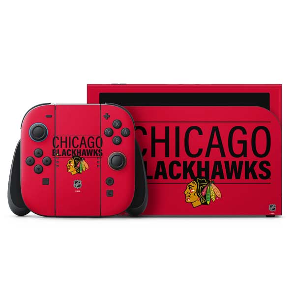 NHL Chicago Blackhawks Lineup Nintendo Switch 2 (2025) with Joy-Con Skin